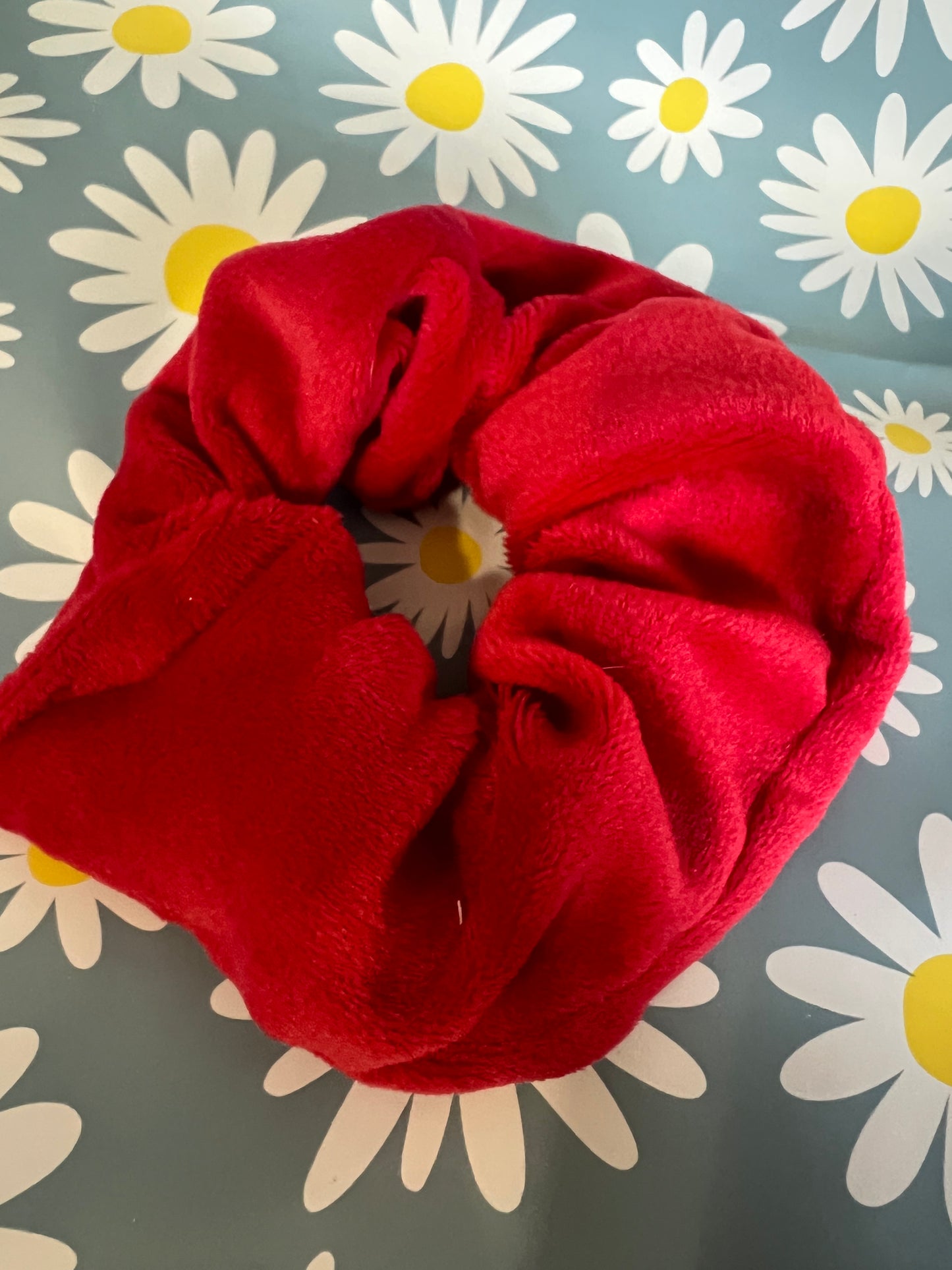 Red velvet scrunchie