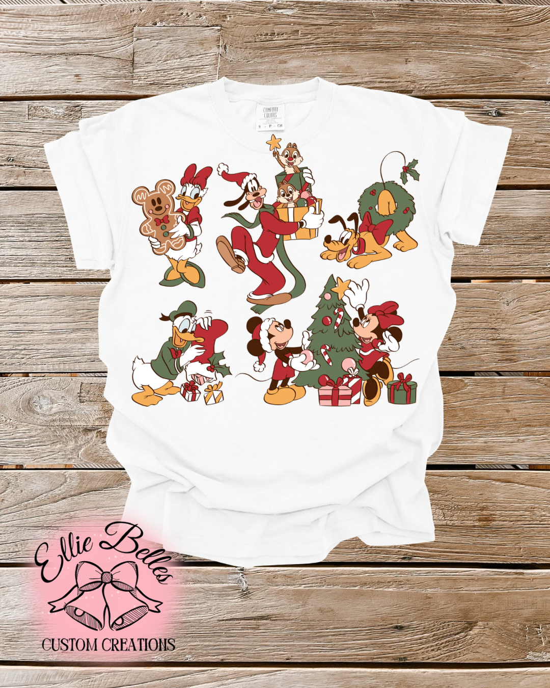 Fab 5 Christmas adult tee