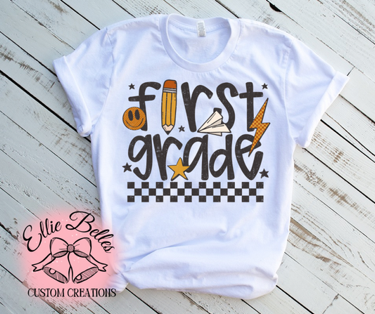 First Grade Adult Tee