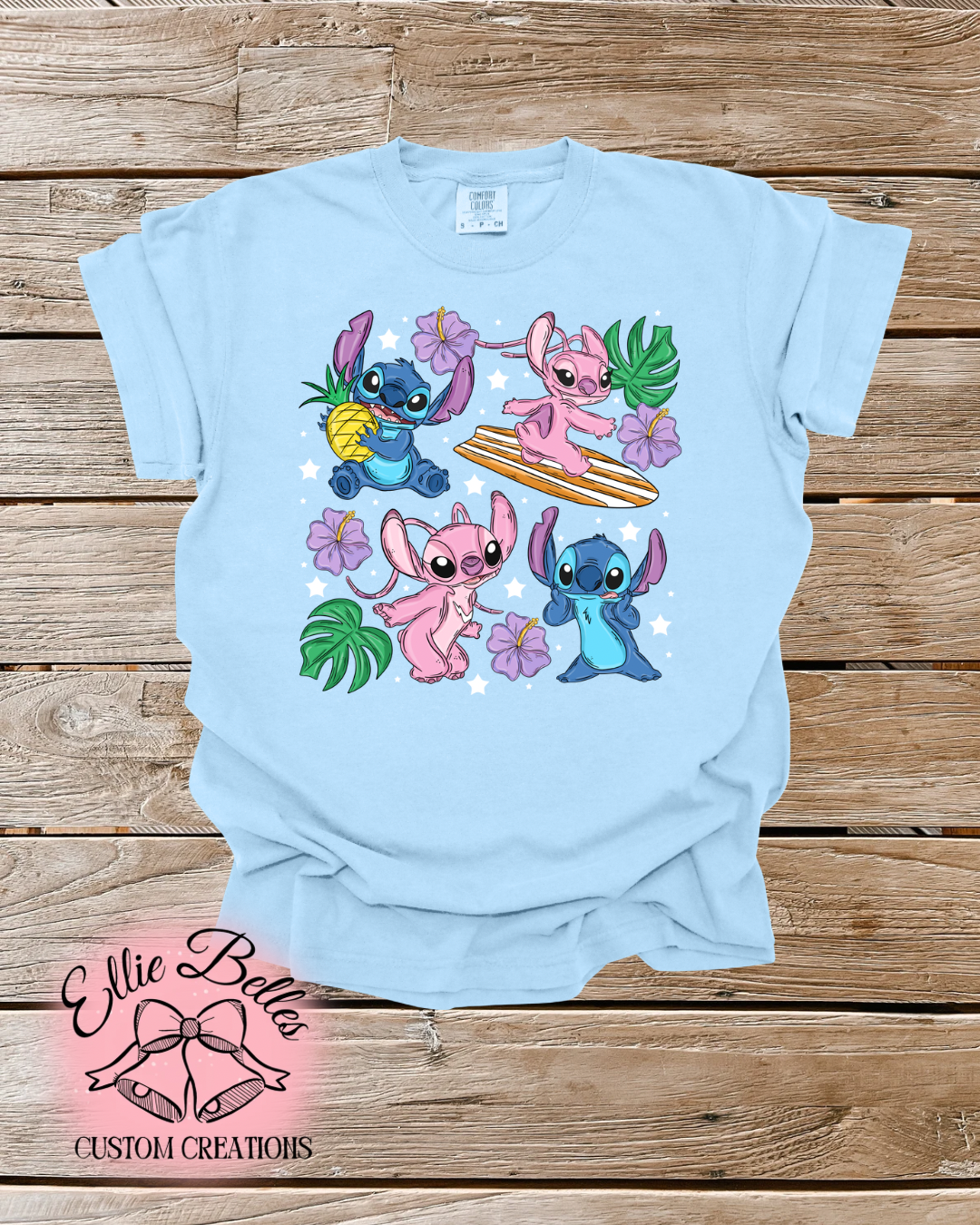 Pink and Blue experiments adult tee