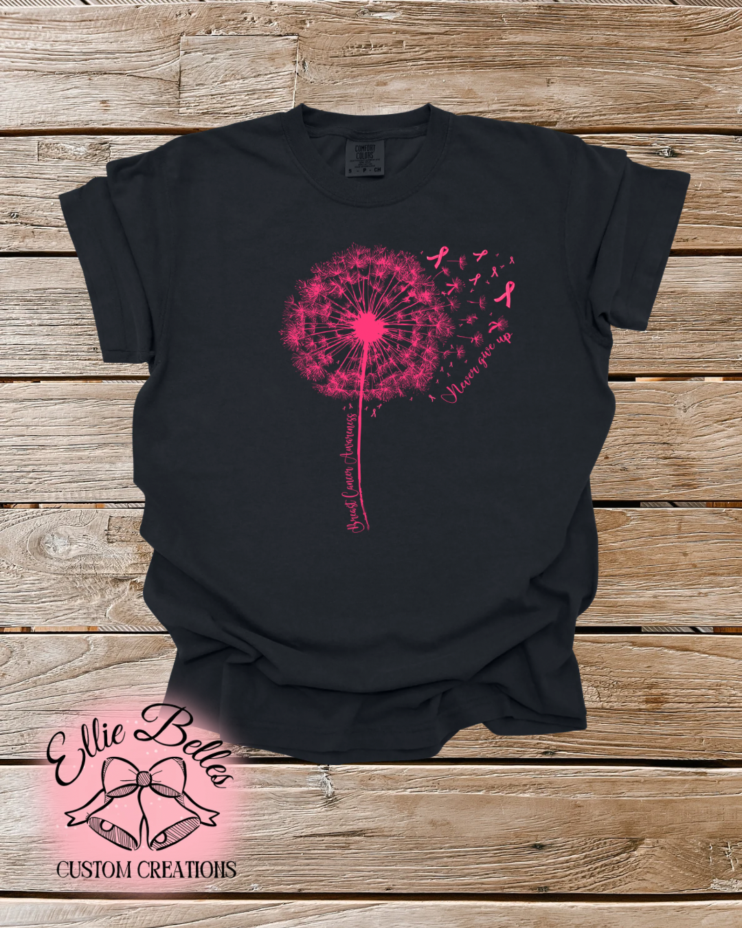 Never give up kids tee