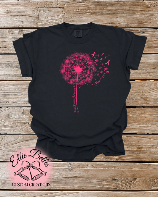 Never give up adult tee