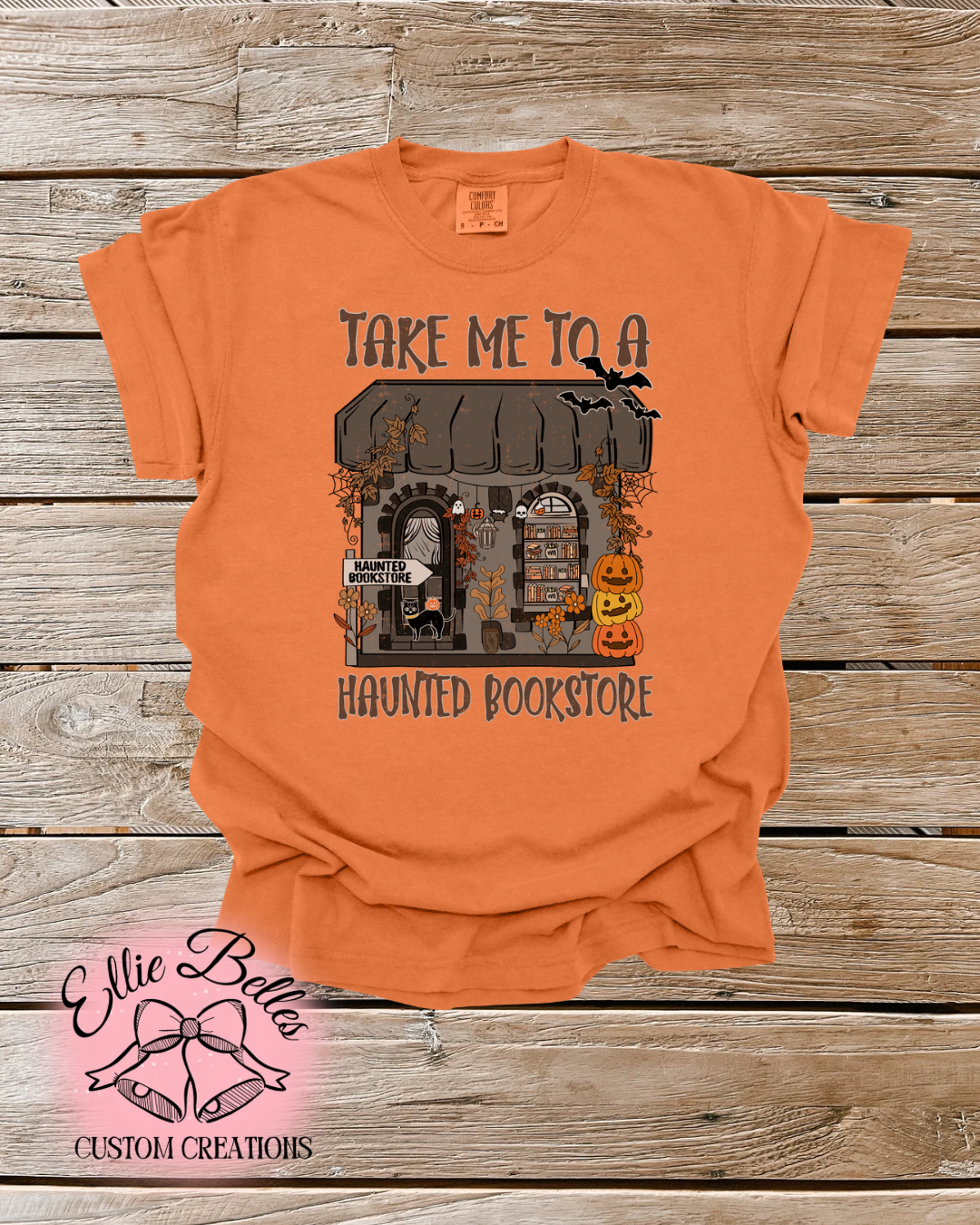 Haunted bookstore adult tee