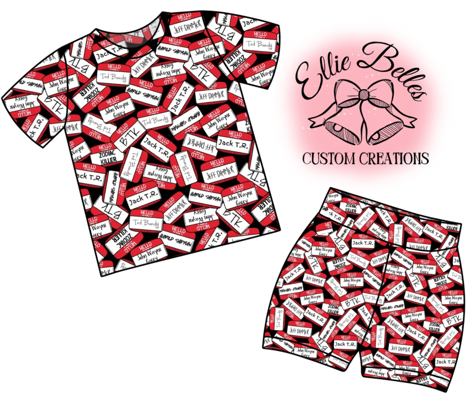 Serial killer adult lounge shorts